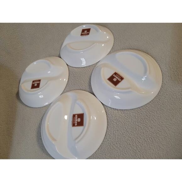 Set 4 Stokes Sur La Table Take Out Plates Jessica Glickman Sushi sauce - Picture 8 of 8